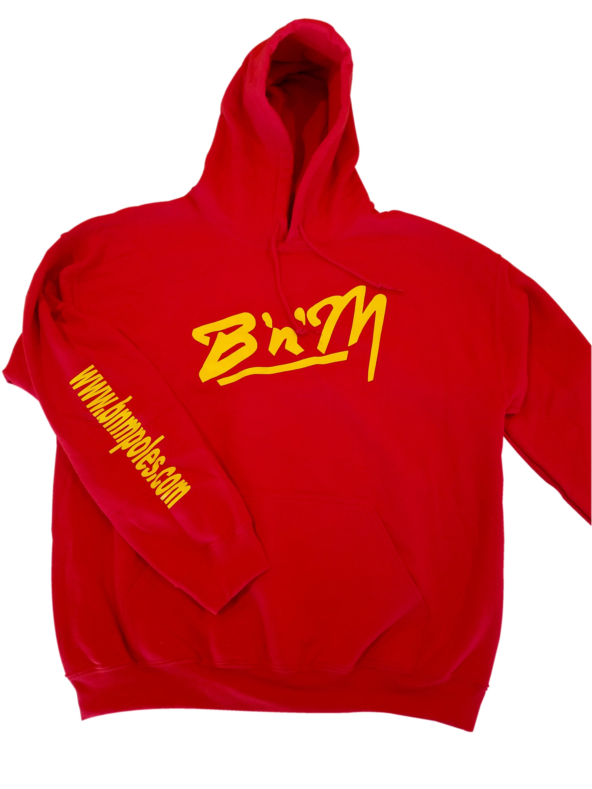 B'n'M Hoodie Red/Gold Small